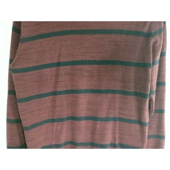 Structure Vintage Mens Long Sleeve  Slim‎ Fit Sweter Shirt Burgundy Size Large - Picture 5 of 12